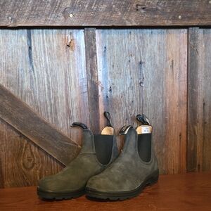 Blundstone Kids' Dark Green Chelsea Boots